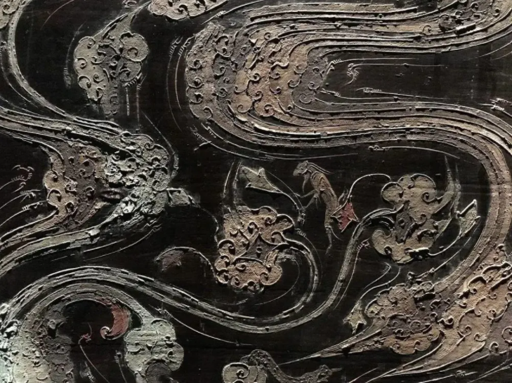 马王堆漆棺黑地彩绘棺