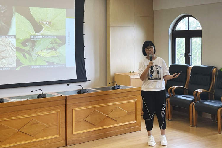 鹿鸣学校初三年级学生许芮作《顾村部分地区鸣虫种类与数量调查》