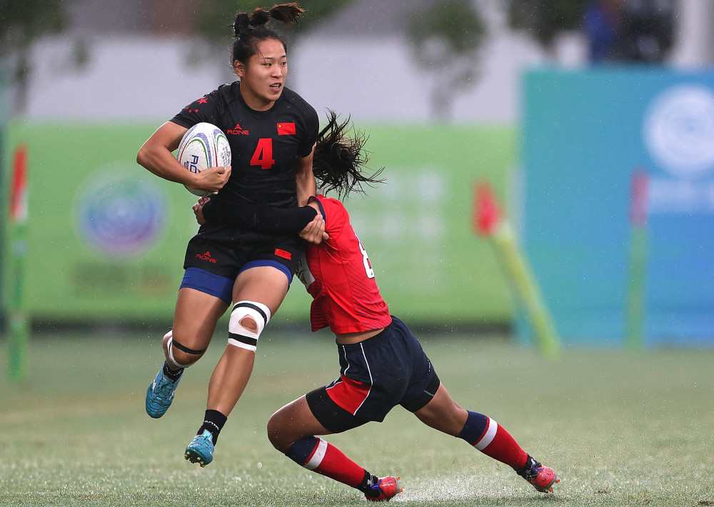 全运会七人制橄榄球女子半决赛联合队晋级决赛