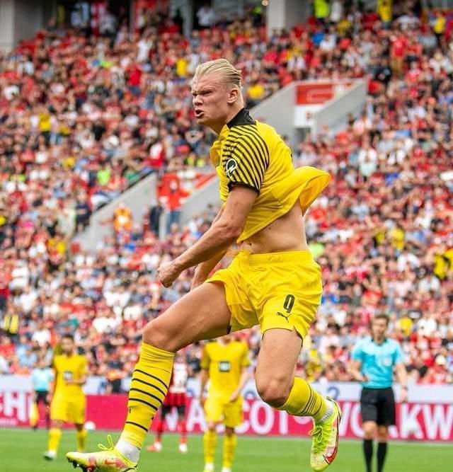 哈兰德独造3球疯狂怒吼!对手一人也很强,比他小三岁_腾讯新闻