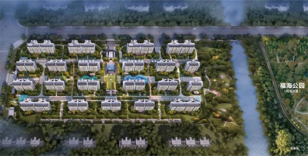 盛景十二大组团景观万方盛景勾勒全龄休闲空间更科学的布局行列式布局