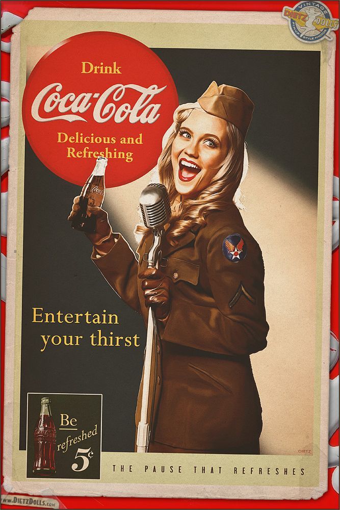 可口可乐经典复古海报壁纸