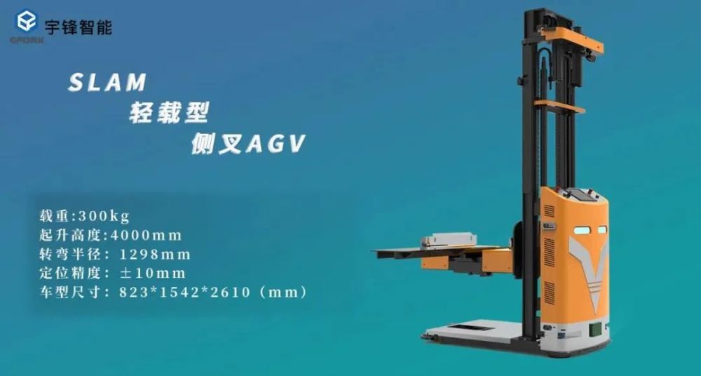 宇鋒智能推出激光slam輕載型側叉agv(eca03j-40)