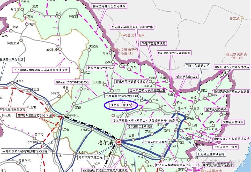 哈伊高铁铁力至伊春段高铁项目共分为两个标段,其中tyzqsg-1标段已经