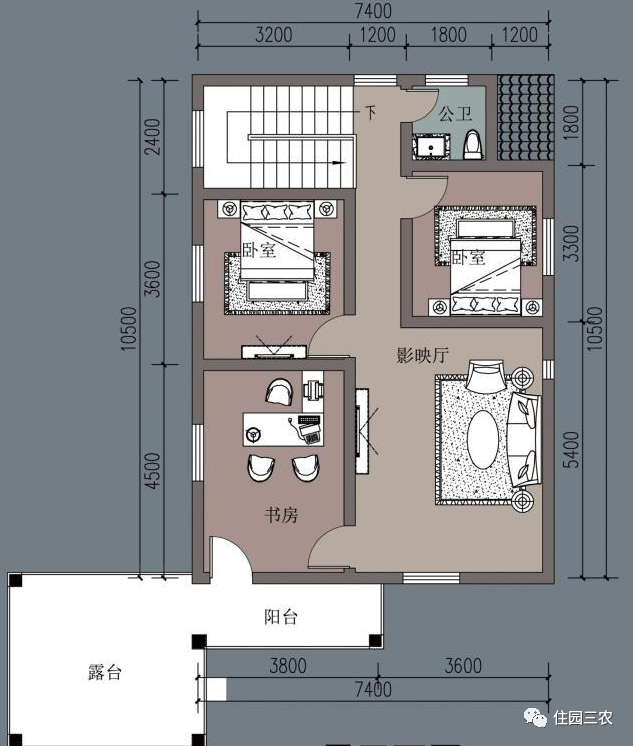 农村长方形吉宅户型图图片