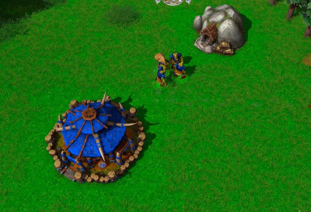 魔兽争霸3:兽族开局的苦工选择与地洞摆放思路