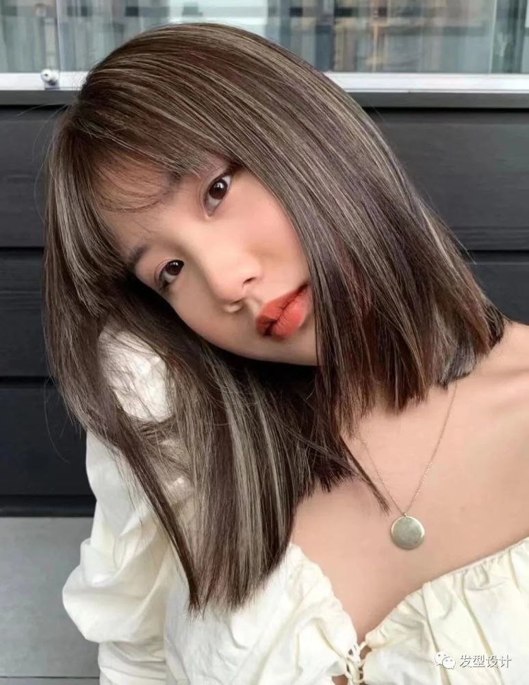"法式流苏染短发",爆美.