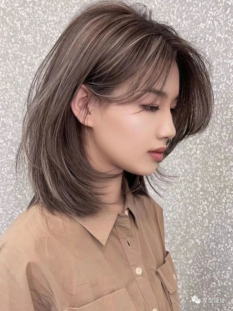 "法式流苏染短发",爆美.