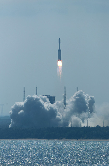 组图丨天舟三号货运飞船发射任务取得圆满成功 我国载人航天工程发射