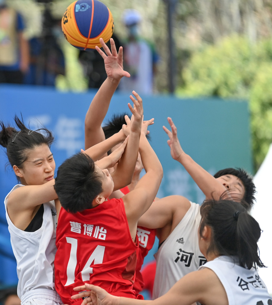 全运会三人篮球女子19岁以下组半决赛陕西队胜河南队