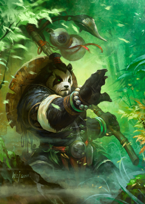 在潘达利亚与酒有关的非他莫属——熊猫酒仙,而我们最熟悉的那位熊猫