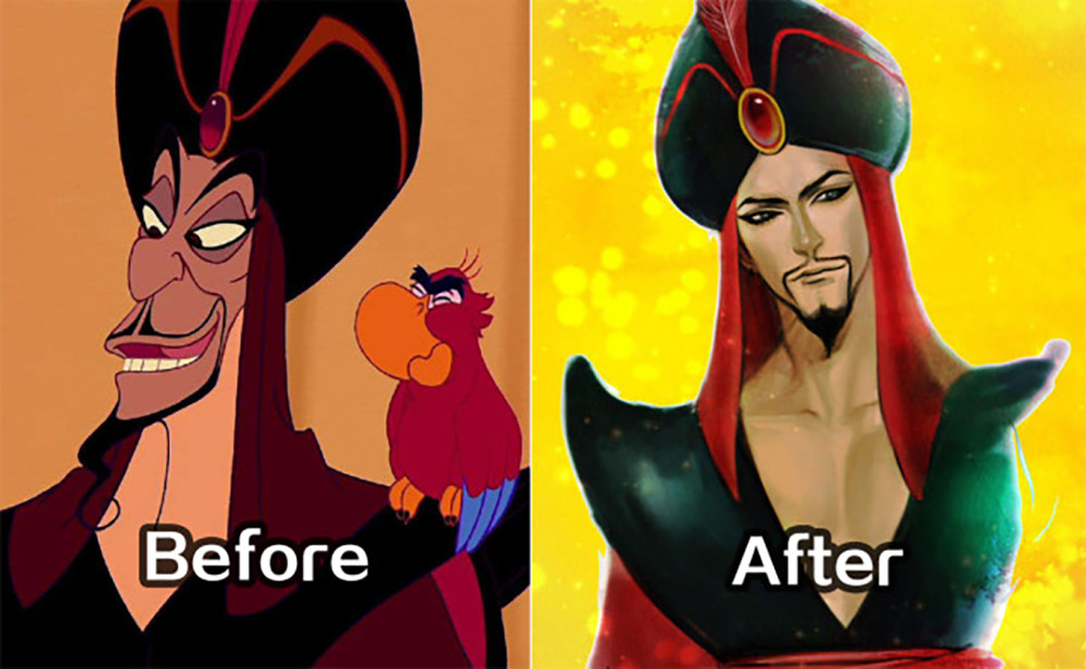 将迪士尼反派的颜值进行美化,颠覆童年的认知,果然颜值就是正义_腾讯