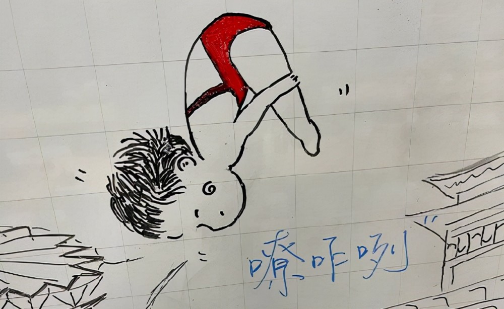 全红婵有多受喜爱工作人员手绘动漫形象生动形象可爱值爆表