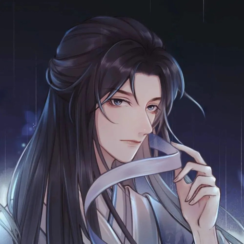 古风男生头像:愿你历尽阴晴圆缺依旧新月交晖