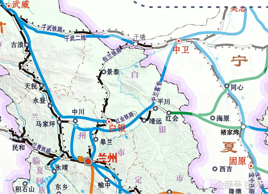 中兰高铁线路图图片