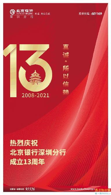 1月14日,北京银行深圳南山支行荣获全国第六届文明城市创建示范点