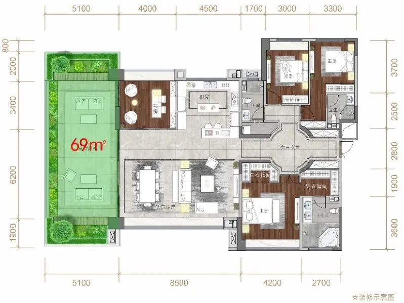 好住丨贵阳花语墅210㎡阔景生态住宅城市高光封面户型