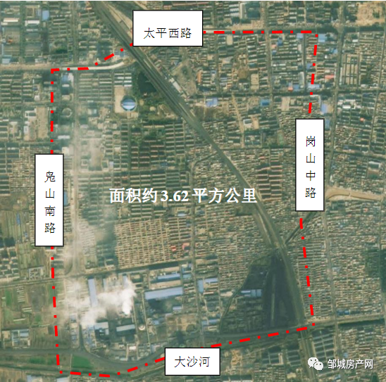 本次规划地块东邻邹城市老城区,目标打造铁西片区的新城市中心,发挥更