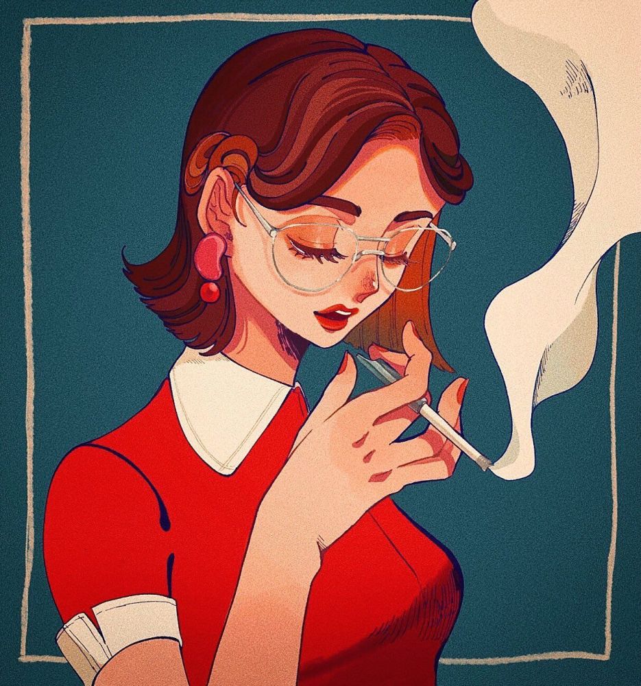 复古头像这个画风绝了