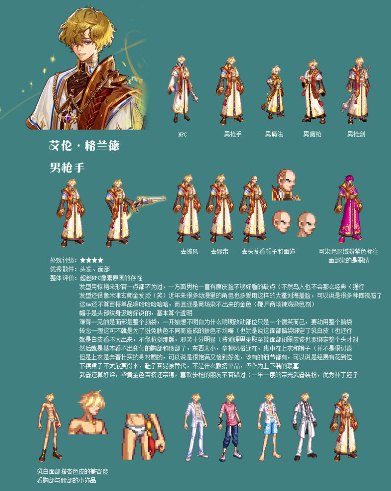 dnf暖暖笔记熊叔侃时装之金秋装扮男职业a2款艾伦格兰德