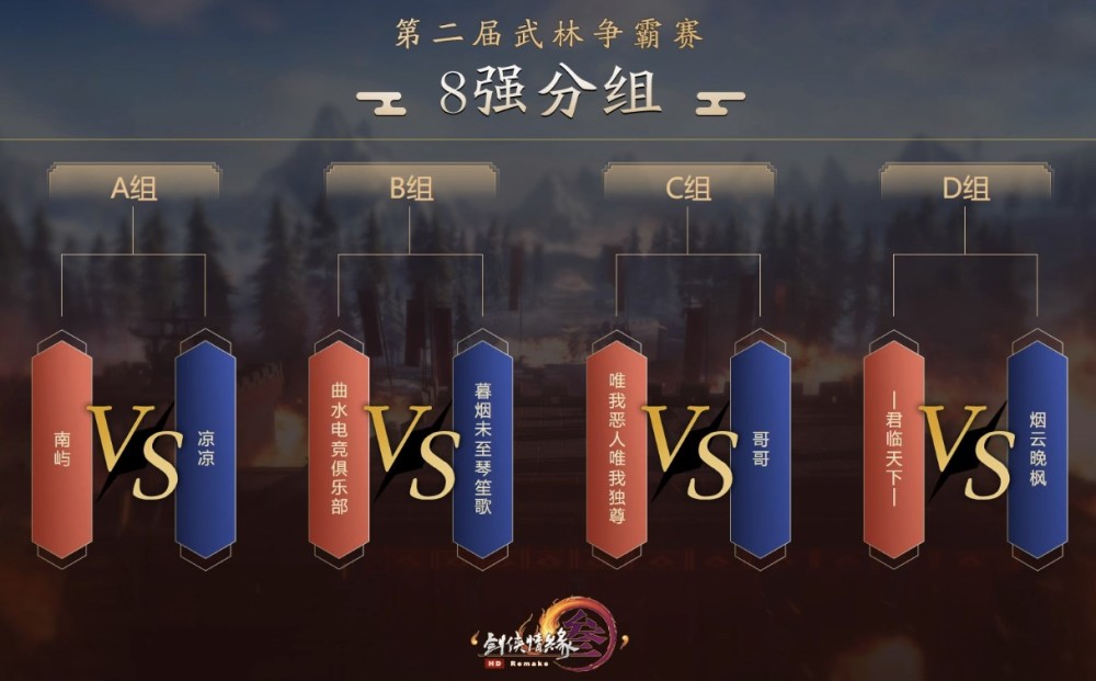 一统武林舍我其谁？第二届《剑网3》武林争霸赛八强巡礼