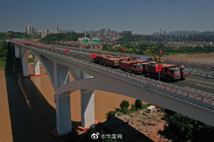 礼嘉嘉陵江大桥进行荷载试验将迎来竣工验收
