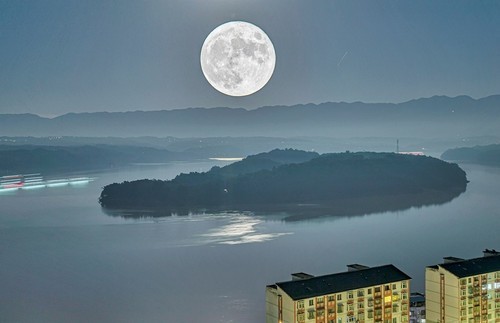 江上升明月 如诗如画|忠县|余鸿|重庆