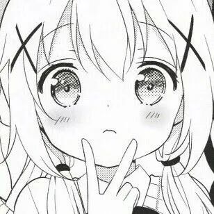 动漫女头 我没隐身,只是换了黑白头像