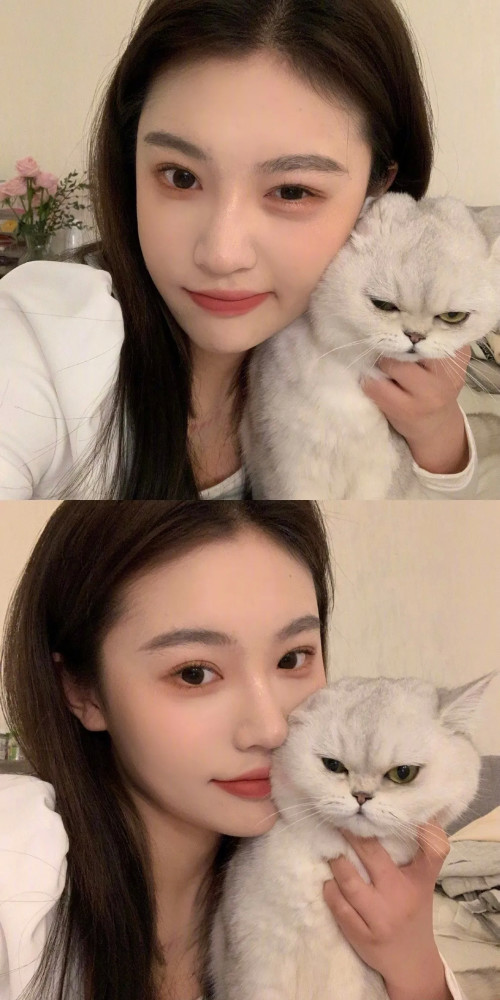 女生罗碧菡是名美妆博主,18岁的韩系甜欲风美女.