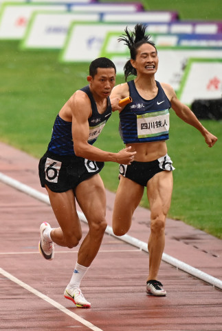 (全运会)田径——混合4x400米接力决赛赛况(2)