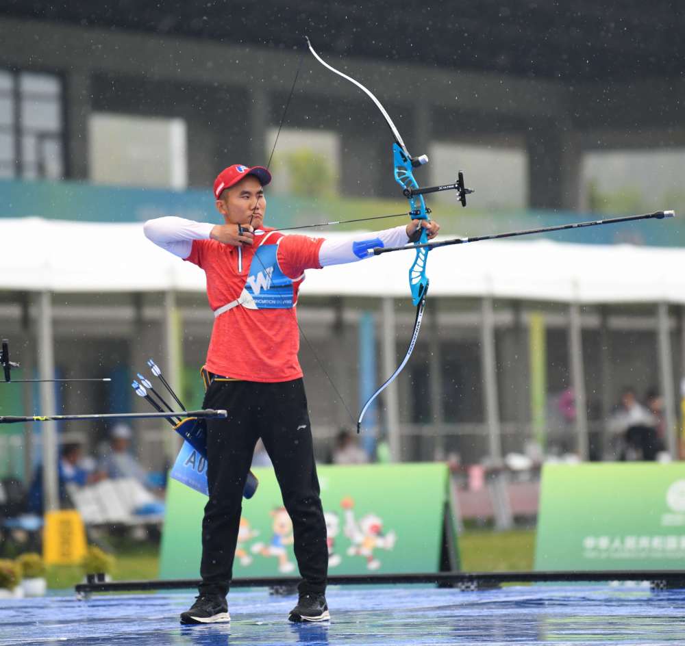 射箭场上神箭手们英姿飒爽