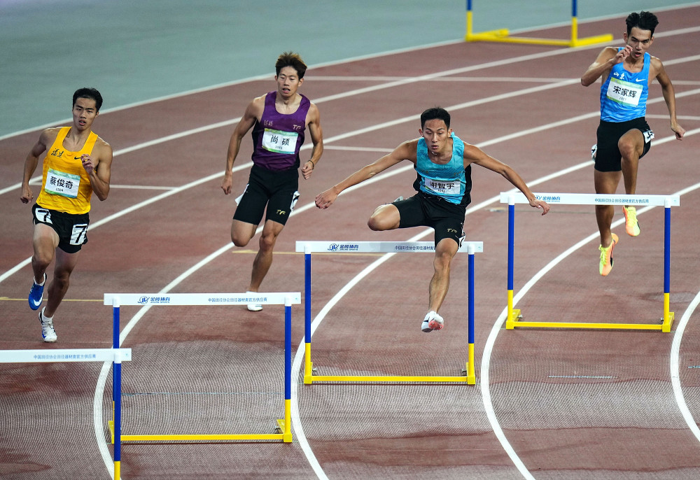 全运会田径男子400米跨栏决赛赛况