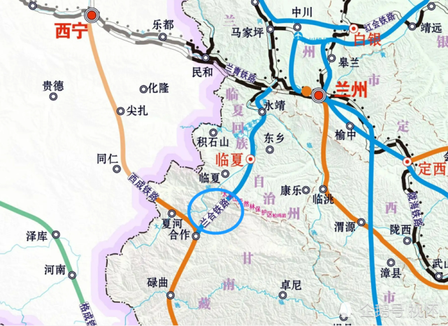 第2条是兰合铁路:该铁路其实在2014年的时候已开工,后来因为设计标准