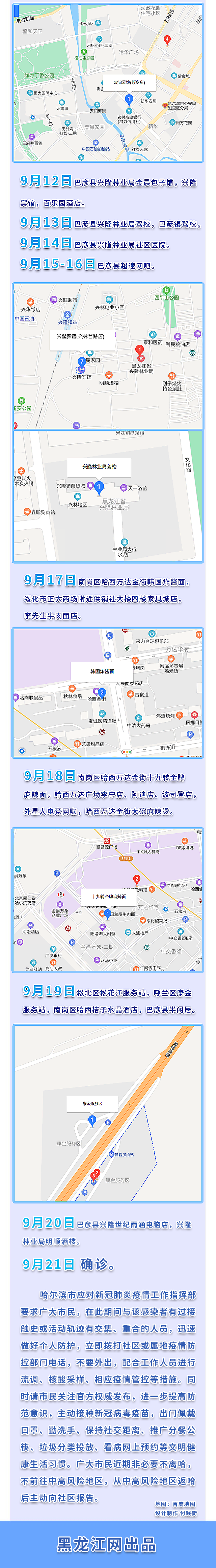 哈尔滨疫情轨迹地图图片