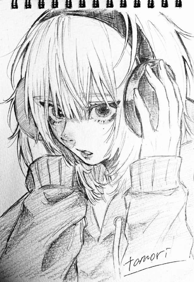 黑白风格超酷插画头像,别有一番风味!