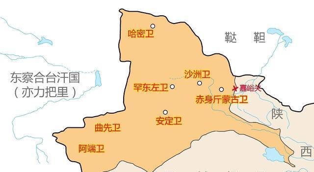 在明朝建立之初,西域还是察合台汗国,先不管衰落与