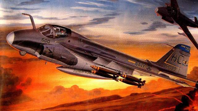 a6入侵者攻击机专门拍了电影曾被日本海上自卫队击落