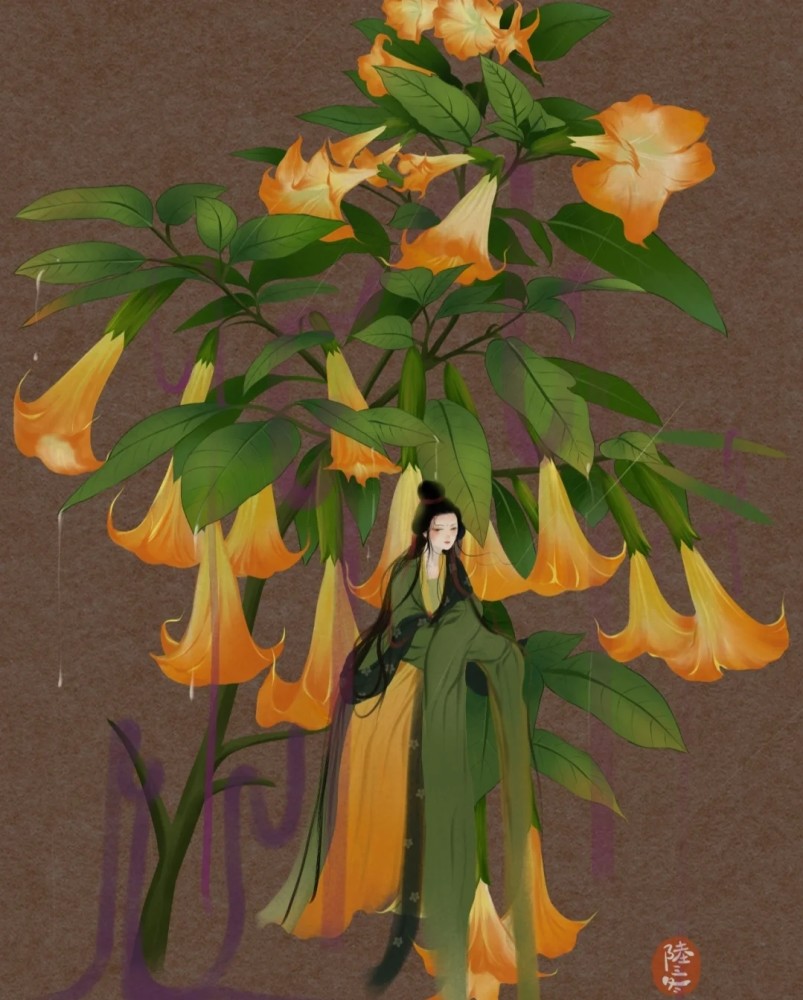 植物拟人系列插画|第一期