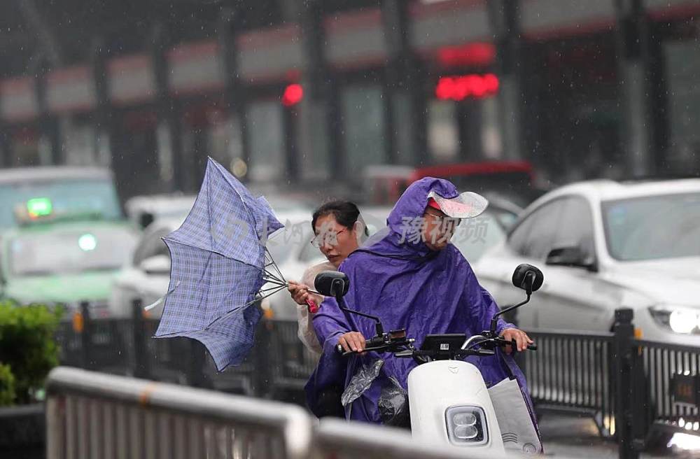 雨中即景下班路上雨纷纷雨大风大没事早回家