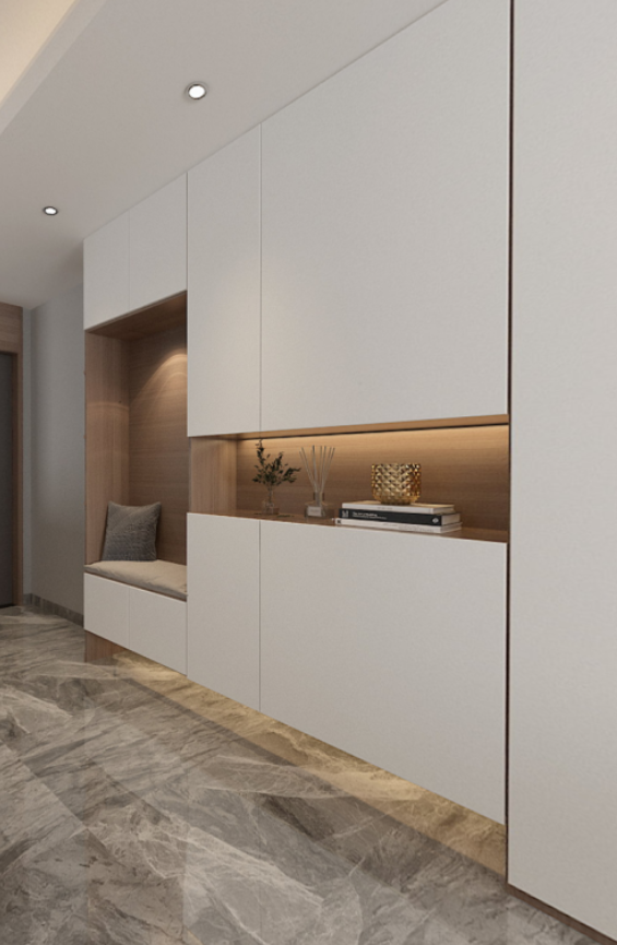 案例赏析115㎡现代简约风格装修温柔奶茶色系的家