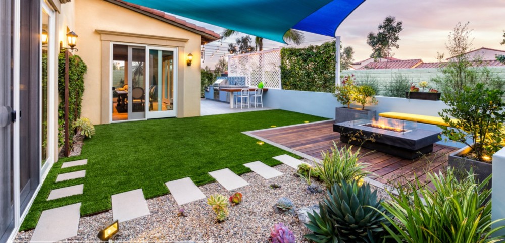 适合 懒人 低维护庭院花园设计 这种简约现代小院实用好打理 腾讯新闻