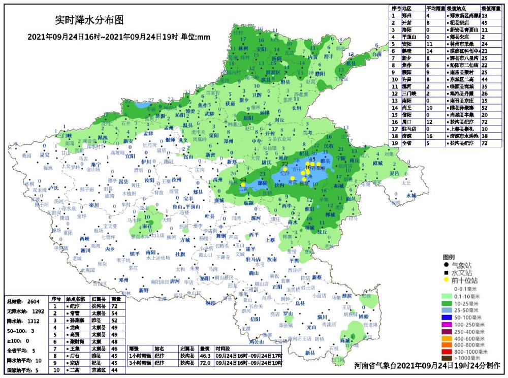 今夜到明天，河南大部分地区有小到中阵雨、雷阵雨腾讯新闻 4159