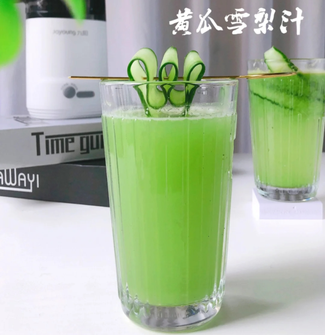 雪梨黄瓜汁做法～低卡低脂,清香又爽口,还能润肺补水噢!