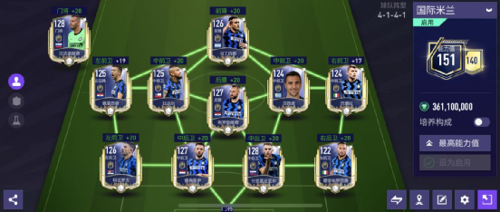 阵型方面替补:加利亚迪尼,德安布罗西奥,森西,巴斯托尼,达米安