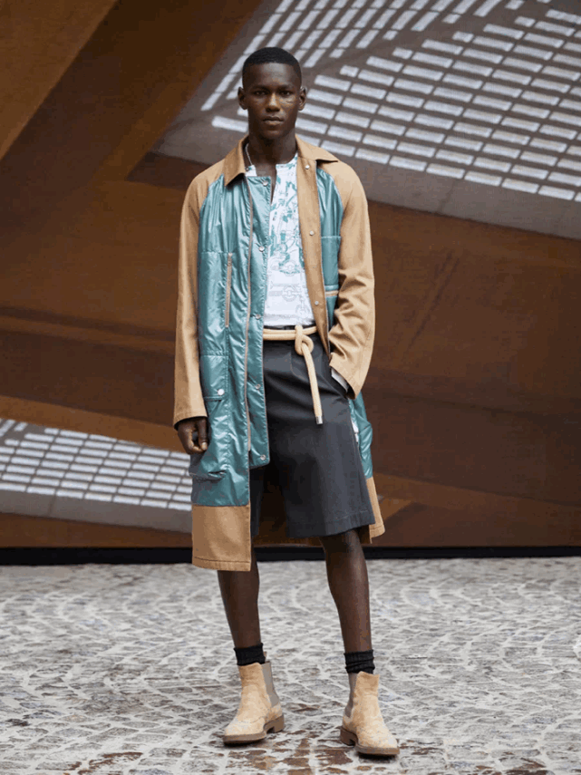 hermès2022春夏男装秀设在巴黎,艺术总监 véronique nichanian 与