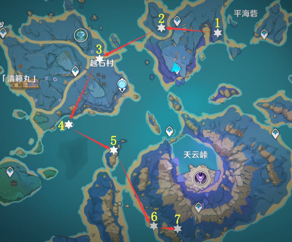 原神稻妻地图机关立方分布位置