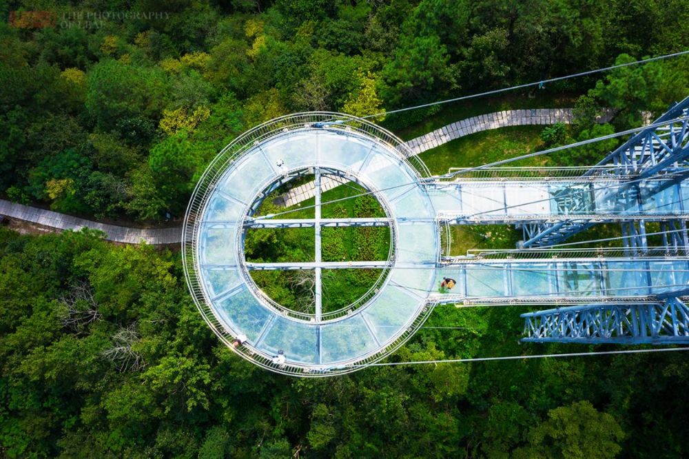 浙江一景区火了造价500万玻璃栈道有着上帝视角游客太美了