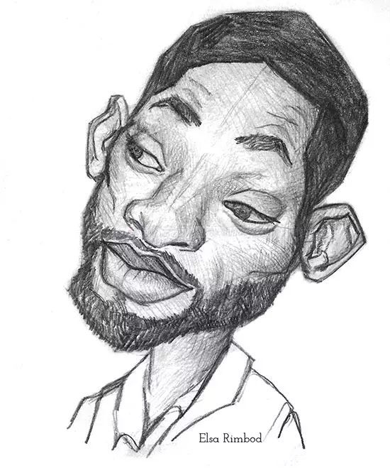 美国明星威尔史密斯漫像