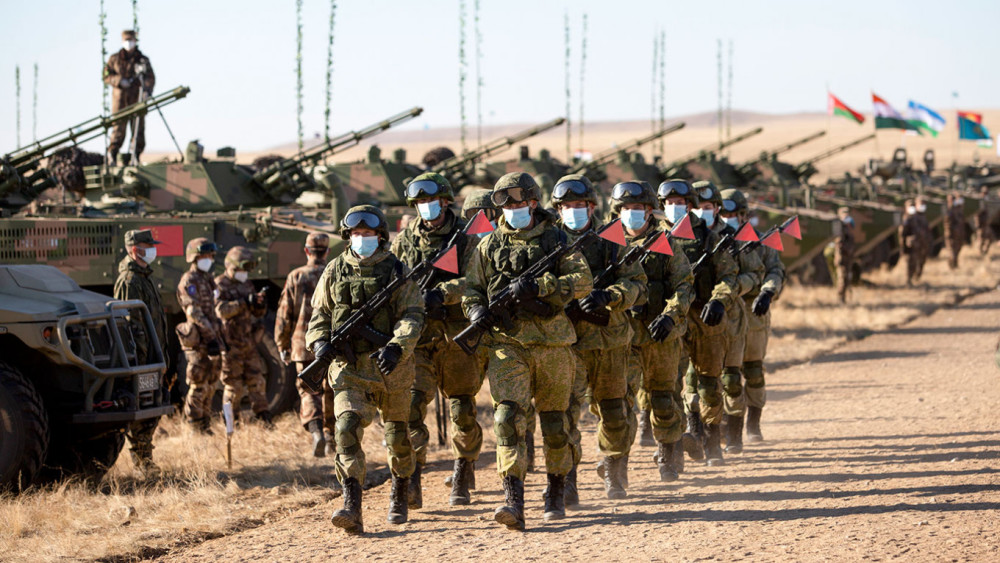 "和平使命-2021"军演资料图