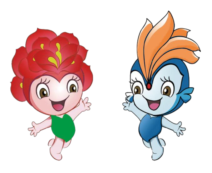 吉祥物本届花博会logo设计图logo在第六届花博会成功举办经验基础上